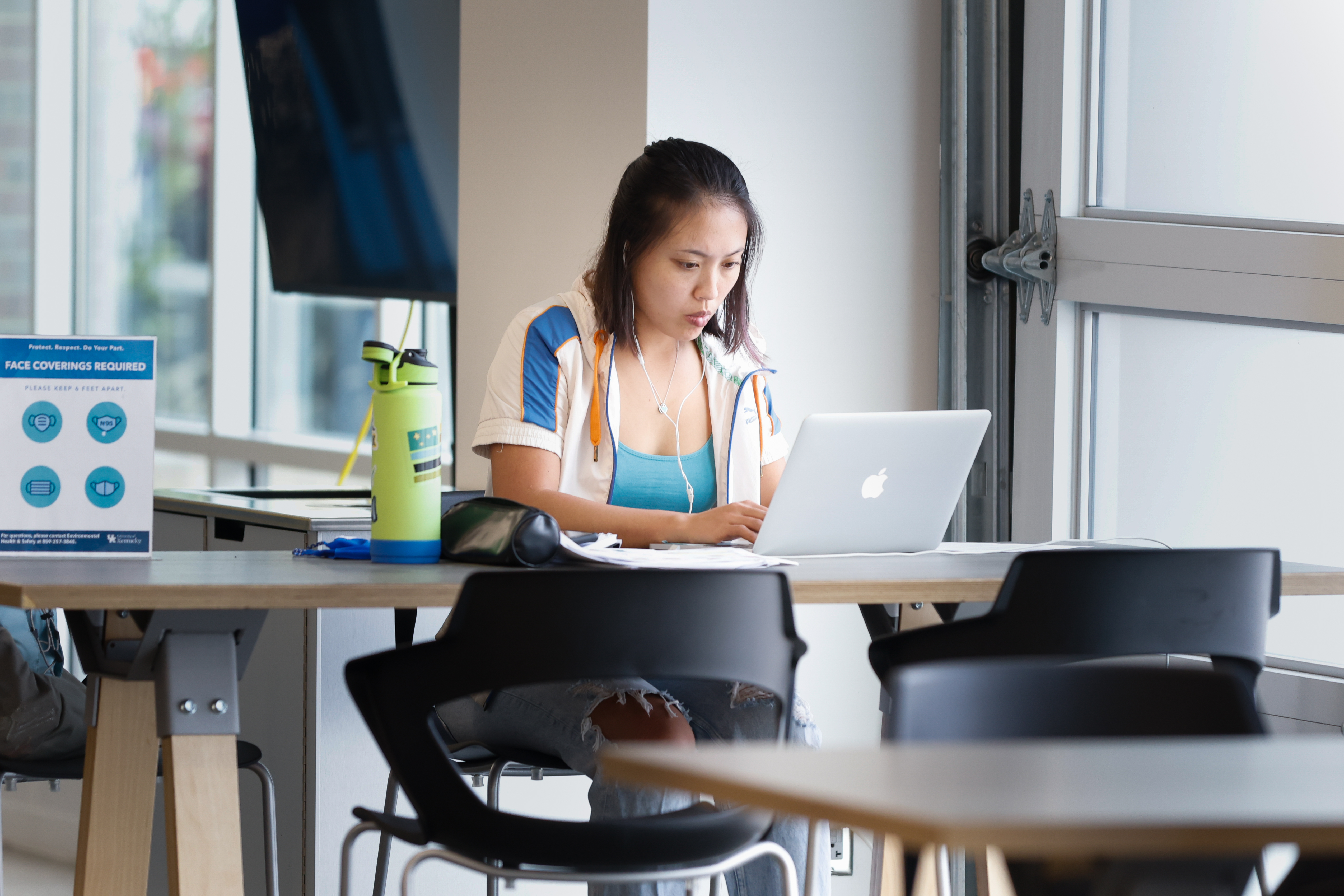 Student with laptop