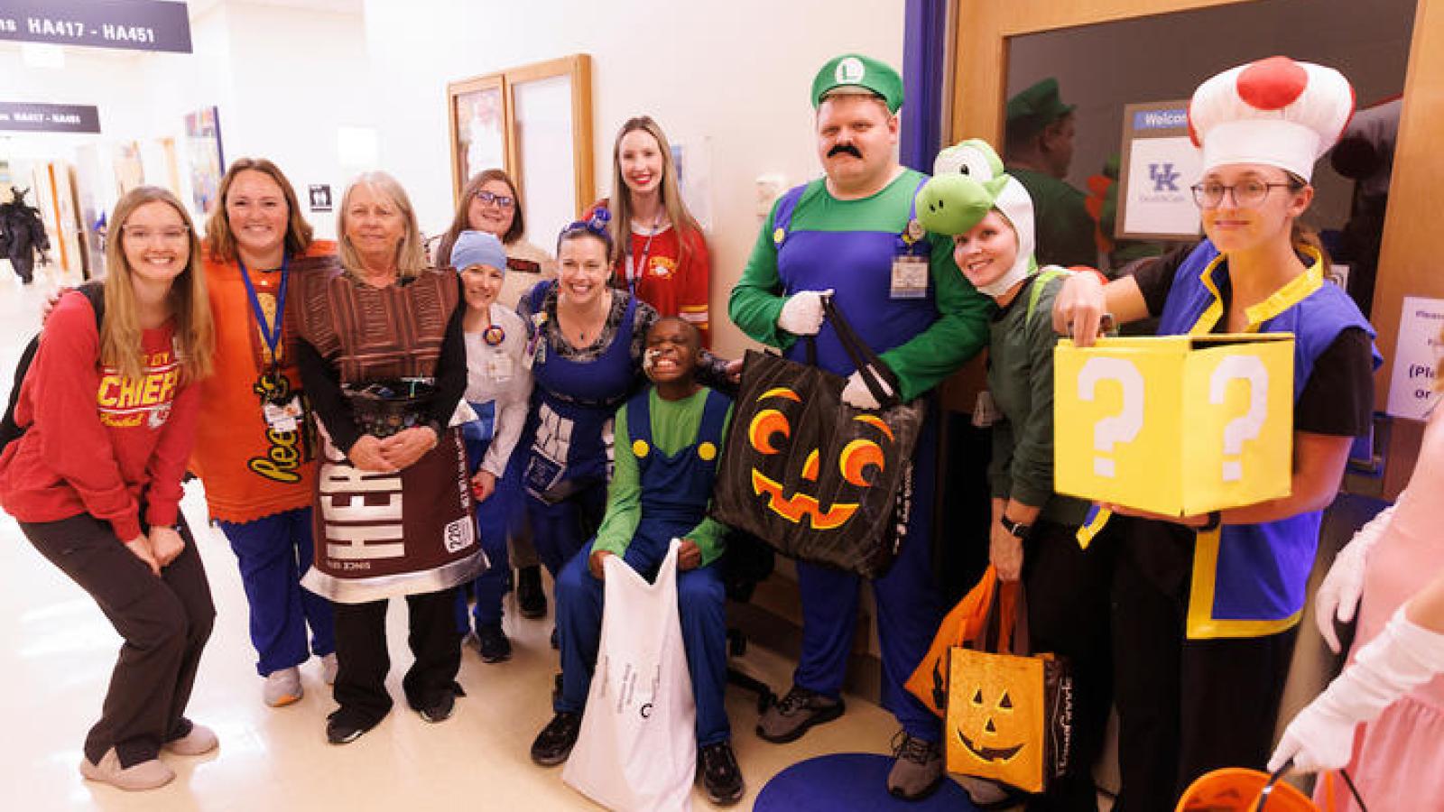 No tricks, just treats for KCH patients at 'Reverse TrickorTreat' Admission