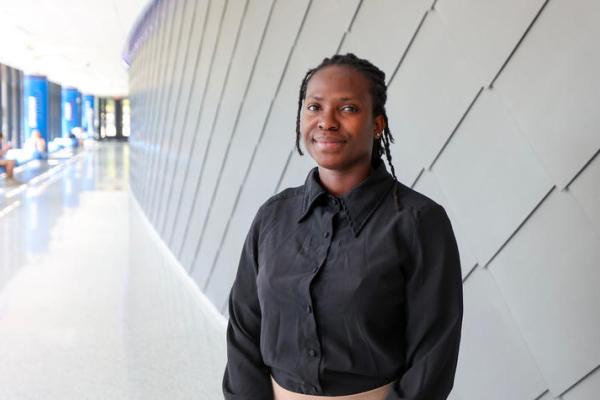 In addition to pursuing her Ph.D. from UK’s Martin-Gatton College of Agriculture, Food and Environment, Mary Akingbasote is also graduate research assistant in the Department of Biosystems and Agricultural Engineering. Carter Sloss | UK Creative Services