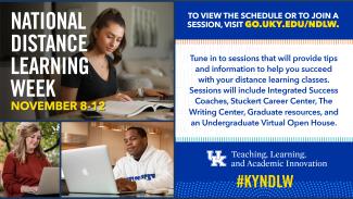 National Distance Learning Week graphic