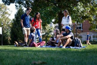 Students outside