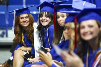 Students at Graduation