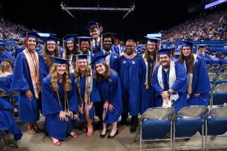 Students at Commencement