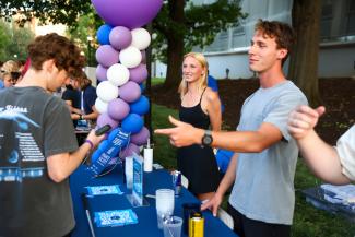 student organization tabling at campus ruckus