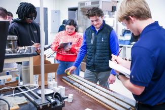Students in engineering class