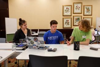 Students learning at The Study