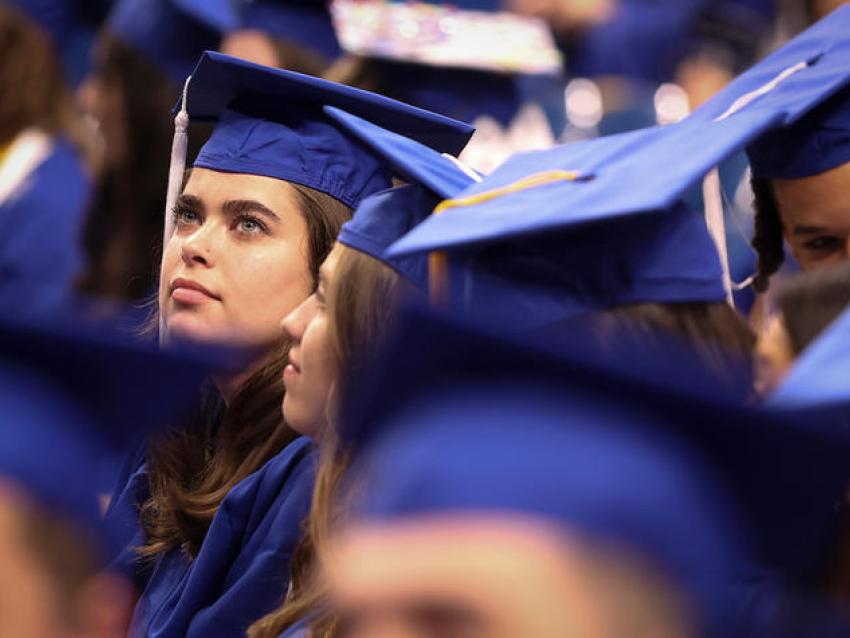 Woman at graduation