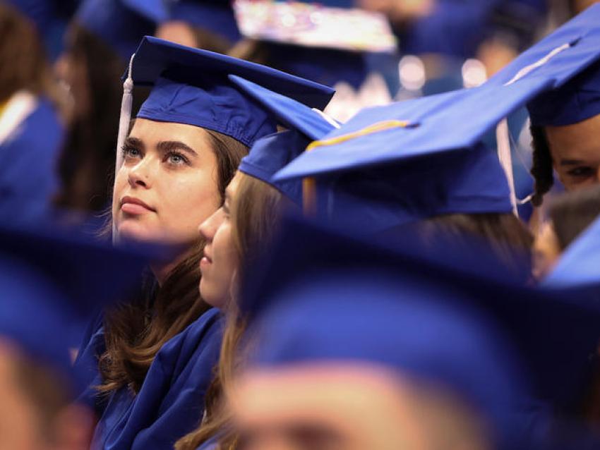 Woman at graduation 