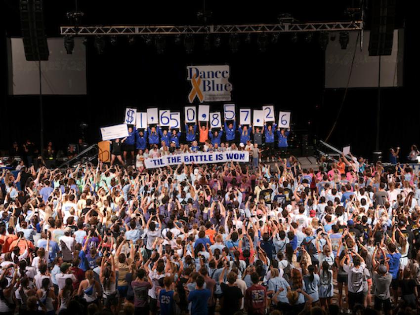 DanceBlue fundraising reveal 